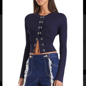 Dion Lee HOOK RIB CARDIGAN